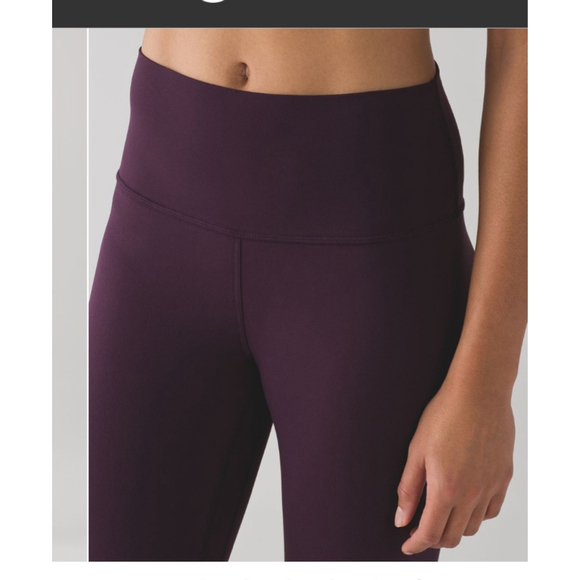 Women's Lululemon Align Crop Capris Size 4 Cherry Black - Picture 6 of 9